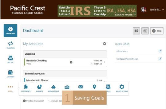 Online Banking Dashboard