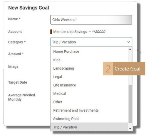 Saving Goals Generator