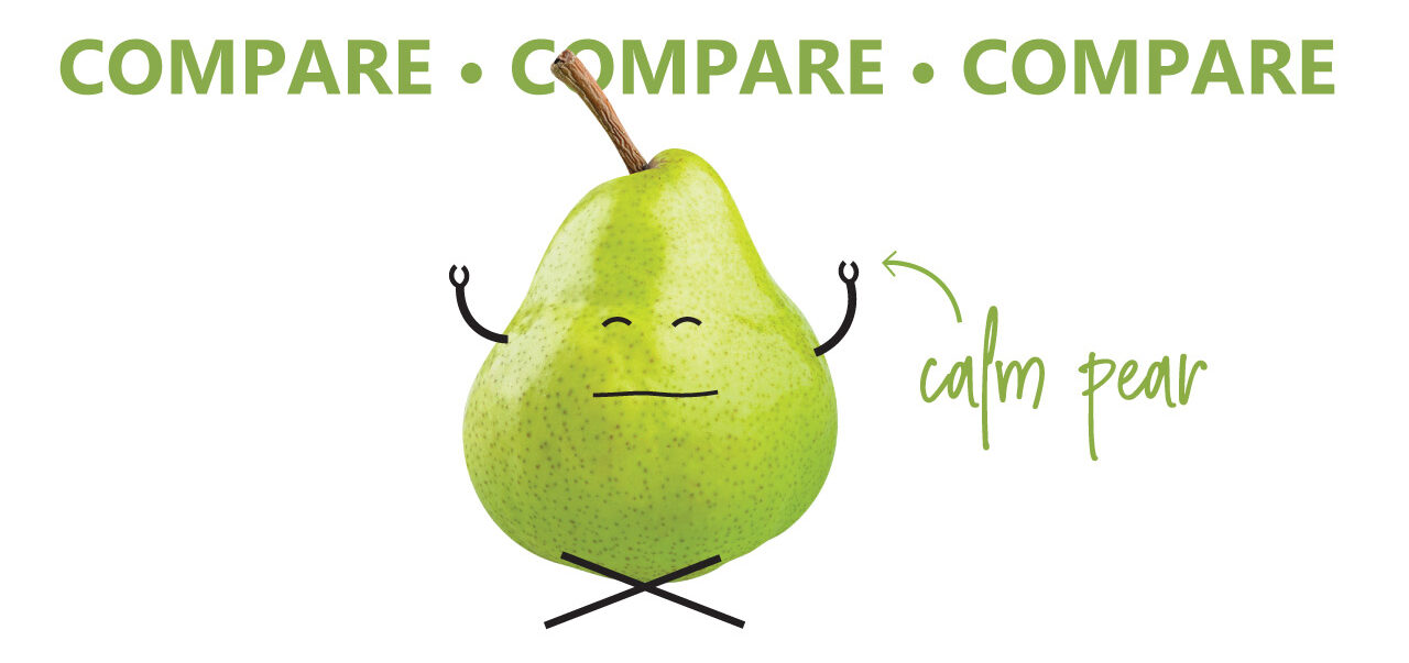 Calm Pear = Compare